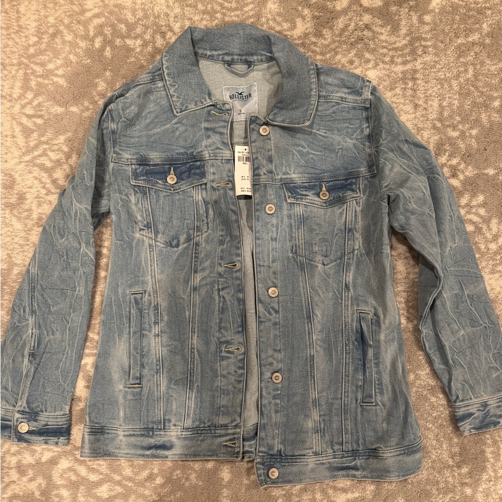 New Small Hollister Denim Jacket